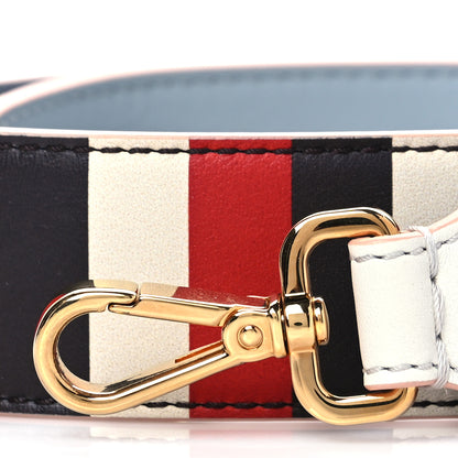Fendi Calfskin Mink Fur Striped Hypnoteyes Strap You White Bloody Mary Multicolor 2 of 7