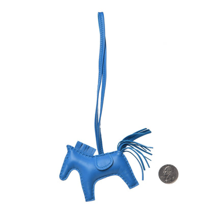 Hermes Milo Lambskin Grigri Rodeo Horse Bag Charm PM Bleu Zanzibar 2 of 4