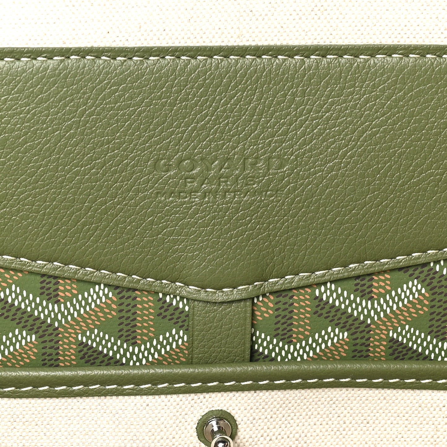 Goyardine Calfskin Cisalpin MM Backpack Khaki