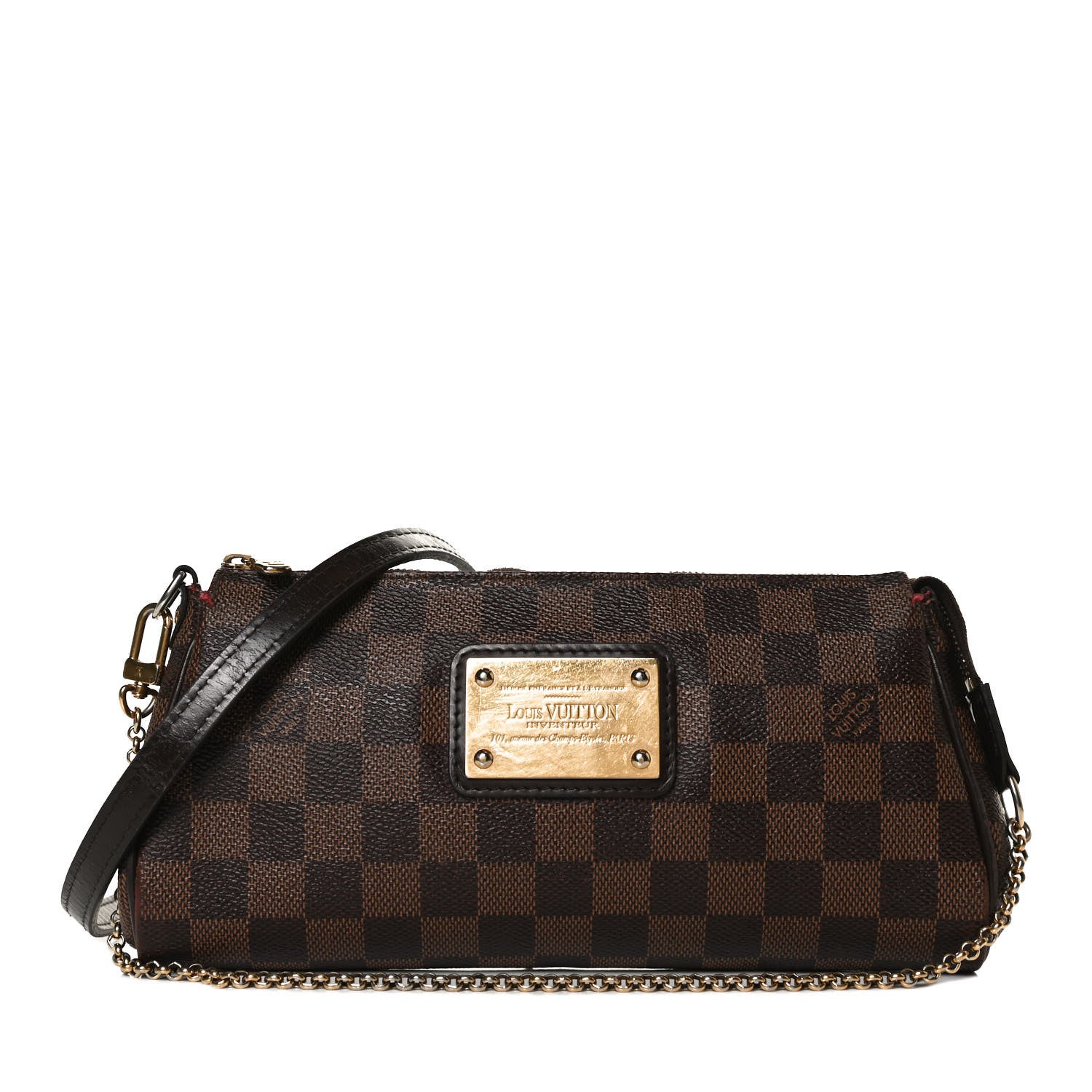 Louis Vuitton Damier Ebene Eva Clutch 1 of 15