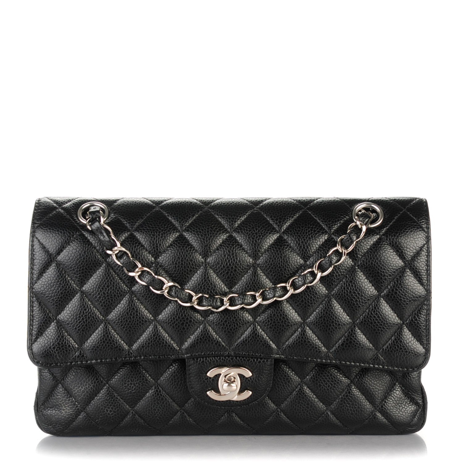 Chanel Caviar Quilted Medium Double Flap Black 1 of 7