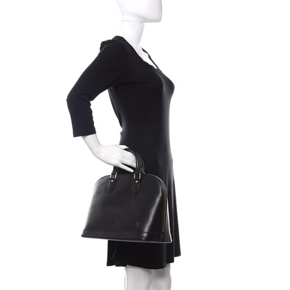 Louis Vuitton Epi Alma PM Black 2 of 12