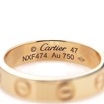 Cartier 18K Yellow Gold 3.5mm LOVE Wedding Band Ring 47 4 4 of 5