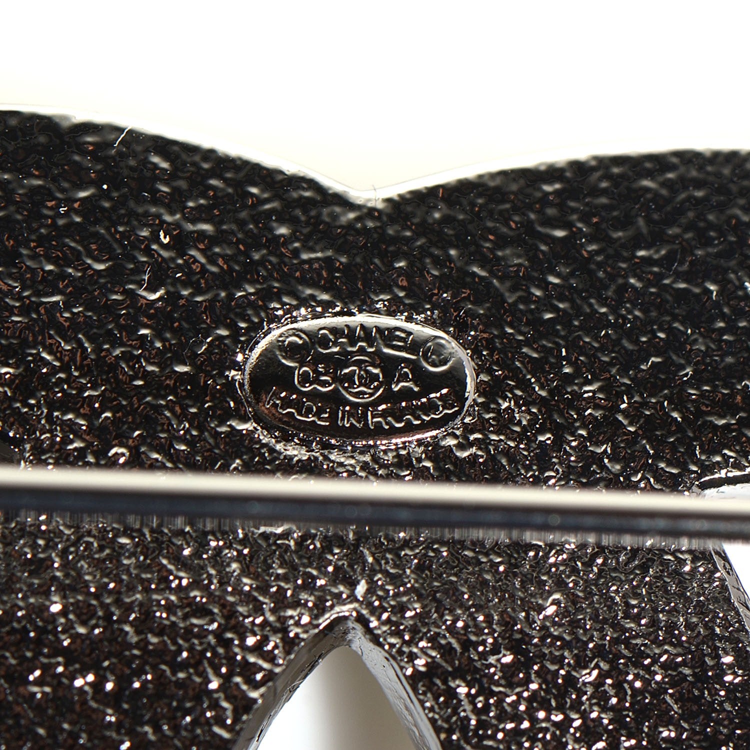 Chanel Pearl Large CC Brooch Black 4 of 5