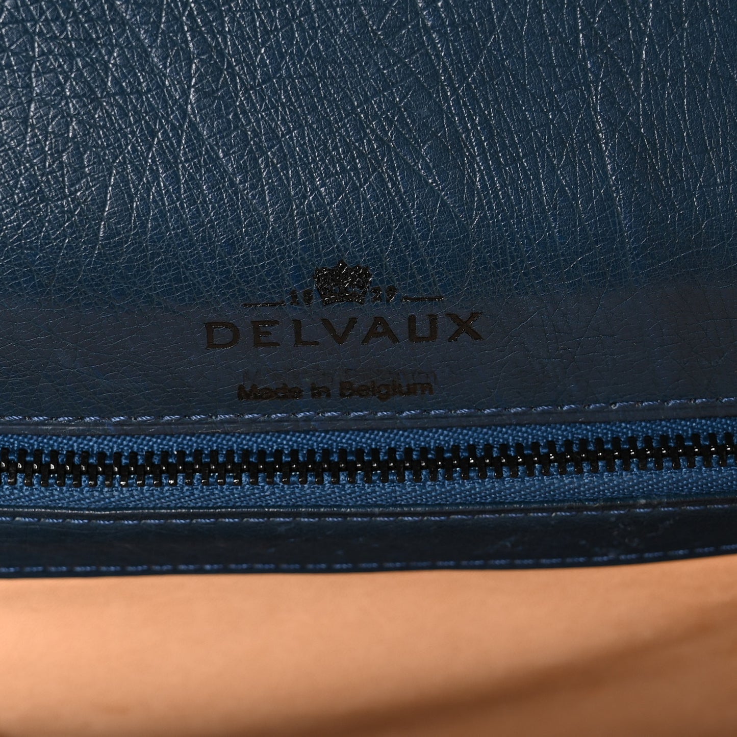 Ostrich GM Tempete Satchel Bleu De Presse