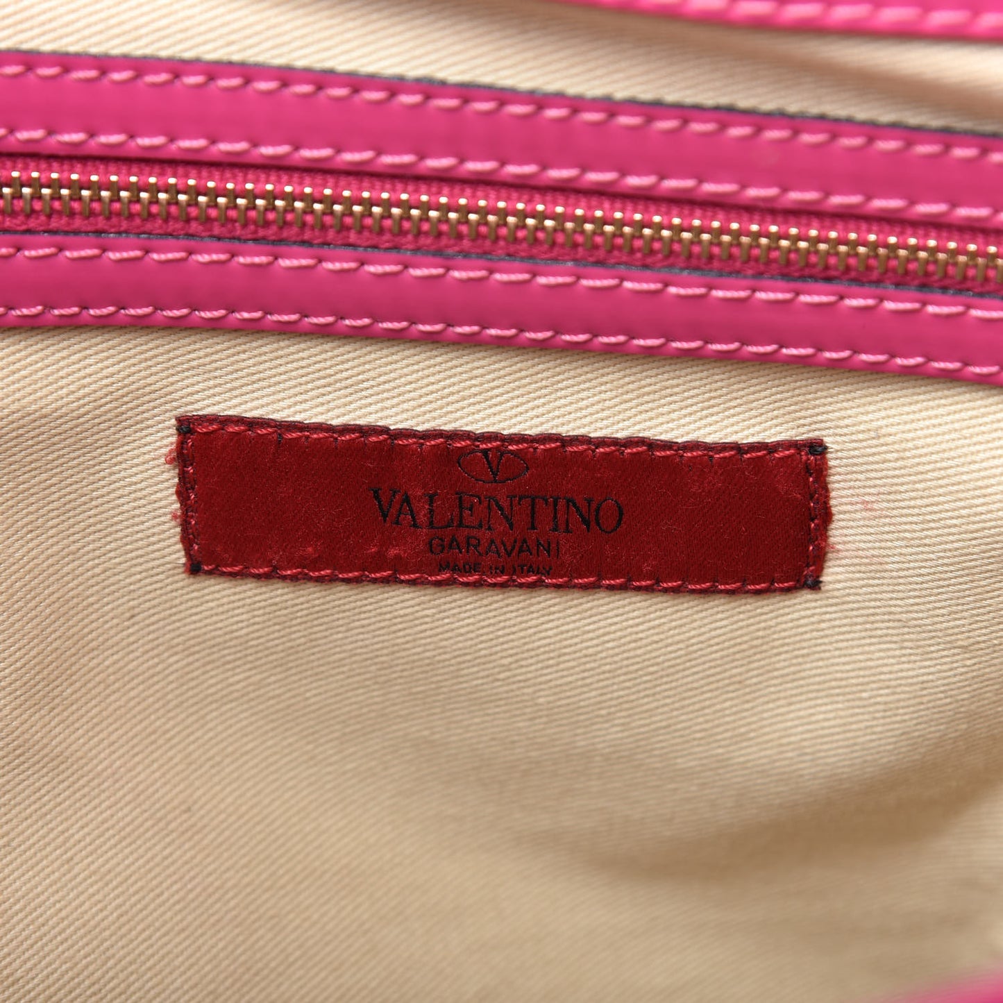 Patent Lacca Bow Tote Pop Fuxia