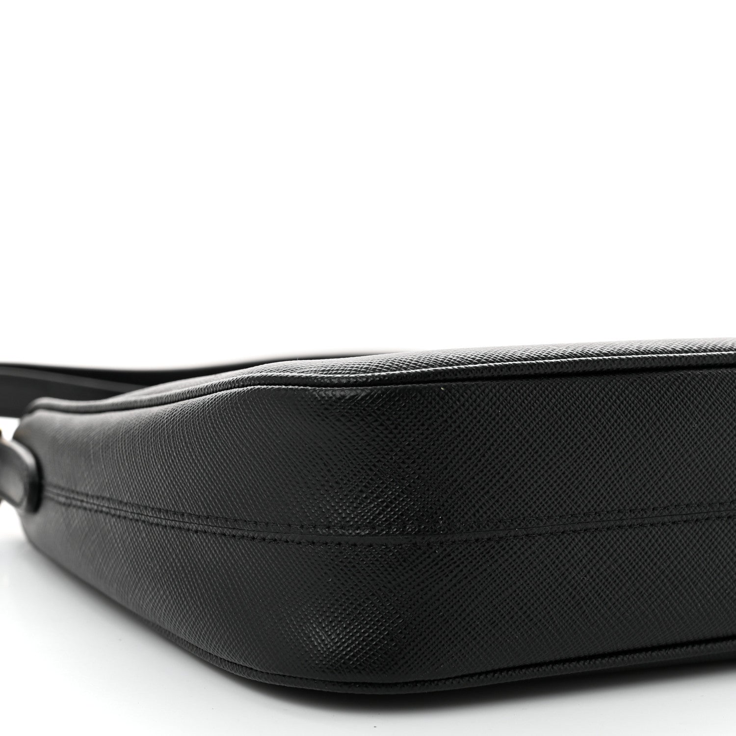 Prada Saffiano Lux Mini Re-Edition Shoulder Bag Black 10 of 11