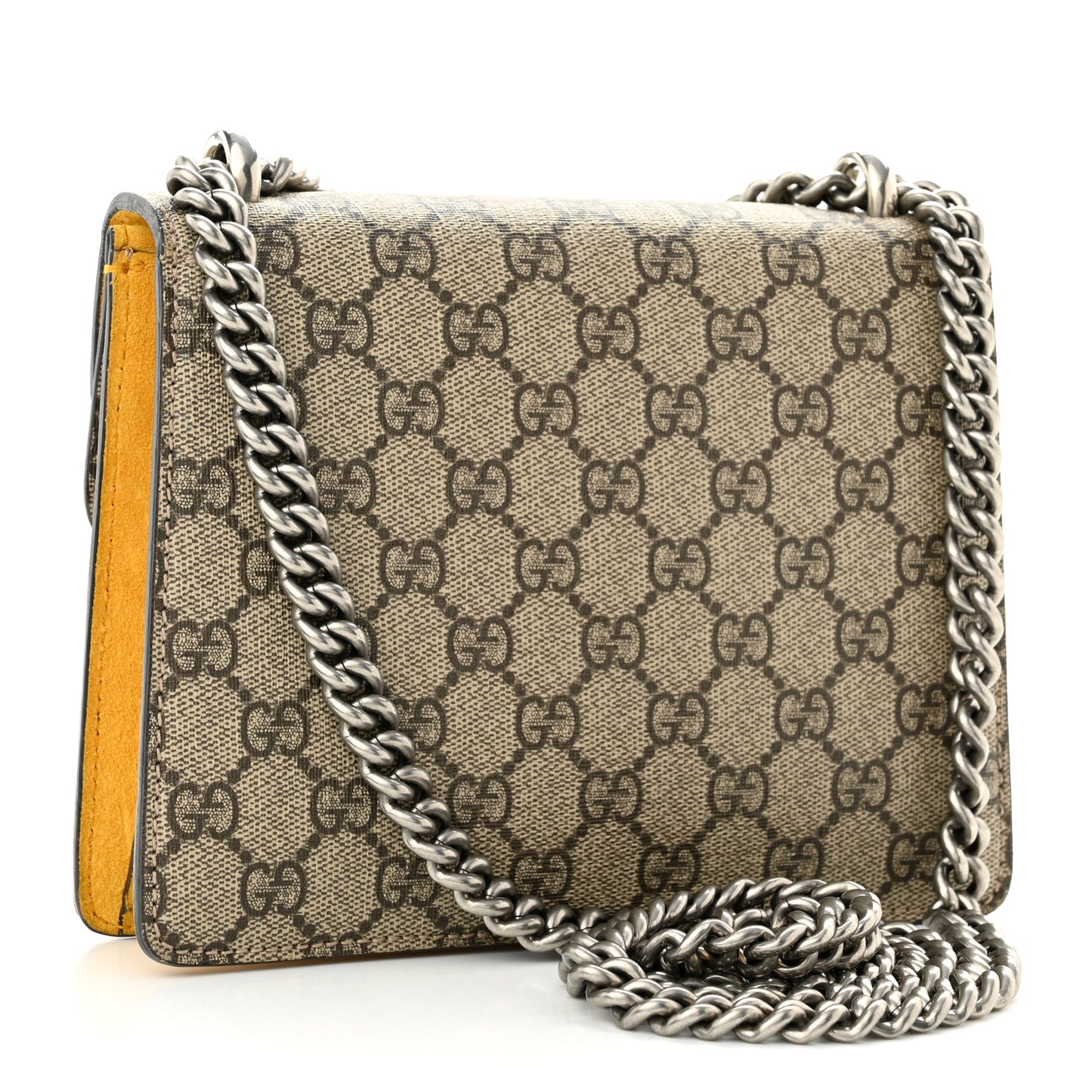 GG Supreme Monogram Mini Dionysus Shoulder Bag Yellow