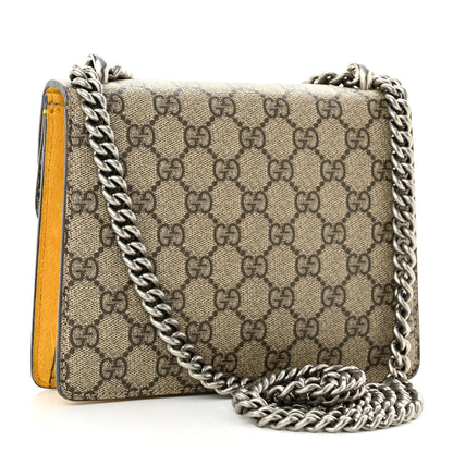 Gucci GG Supreme Monogram Mini Dionysus Shoulder Bag Yellow 3 of 13