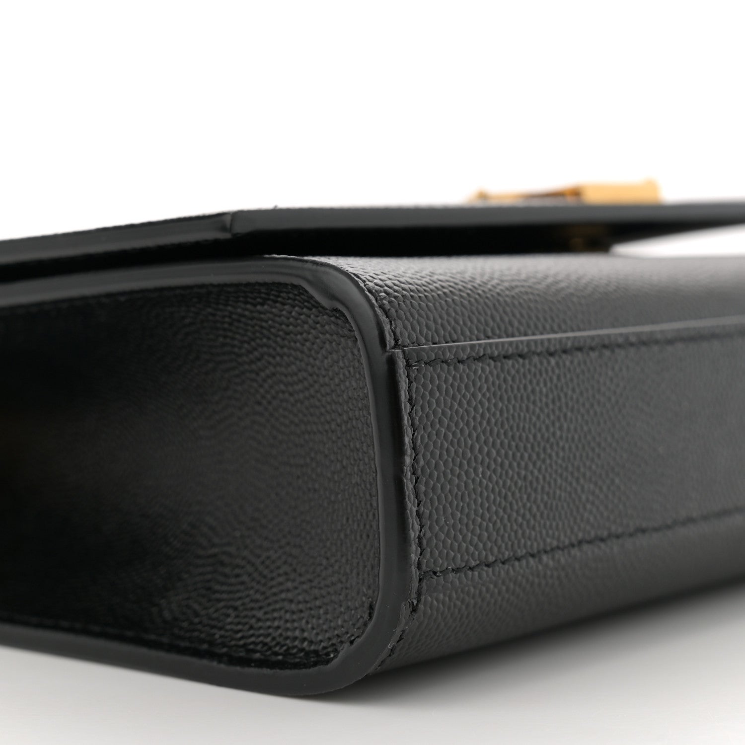 Saint Laurent Grain De Poudre Small Monogram Kate Satchel Black 9 of 10