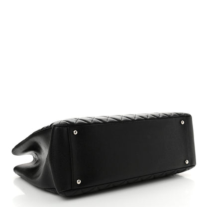 Chanel Caviar Quilted XL Grand Shopping Tote GST Black 4 of 12