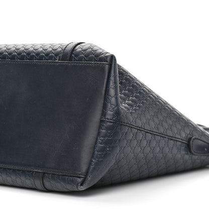 Gucci Soft Microguccissima Dome Satchel Navy 9 of 9