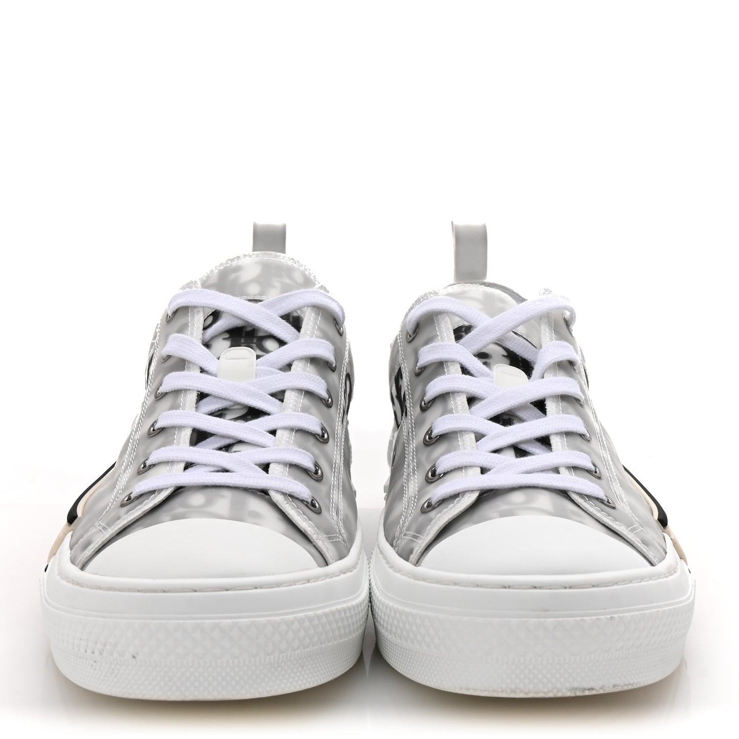 Technical Canvas Oblique Mens B23 Low Top Sneaker 45 White Black