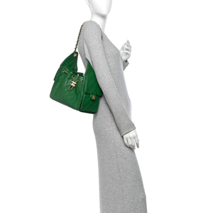 Chanel Caviar Quilted Small Chanel 25 Handbag Green 2 of 11