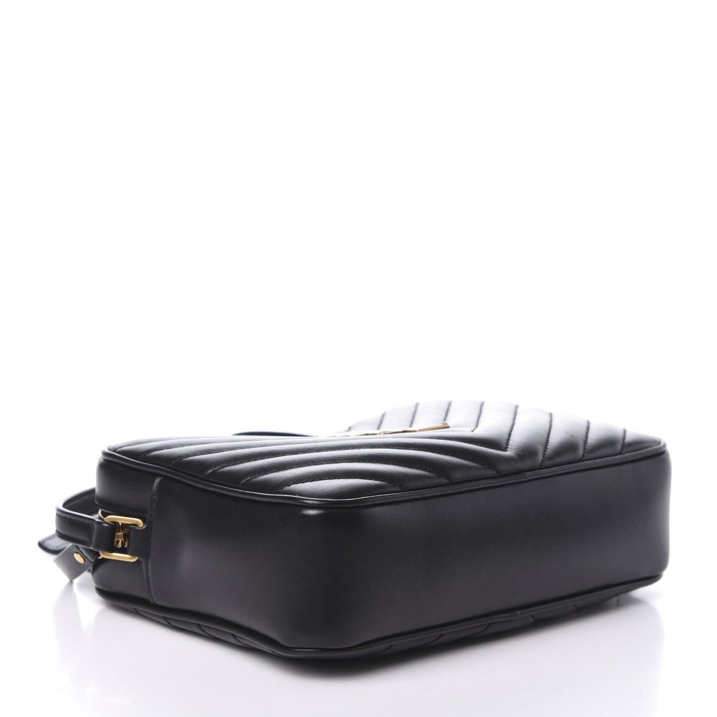 Calfskin Matelasse Monogram Lou Camera Bag Black