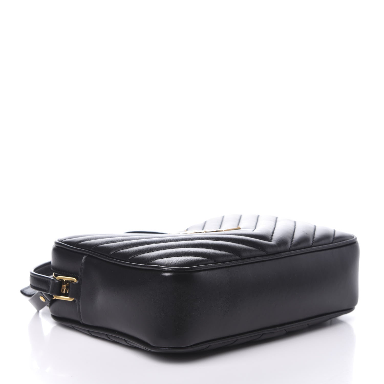 Saint Laurent Calfskin Matelasse Monogram Lou Camera Bag Black 5 of 16