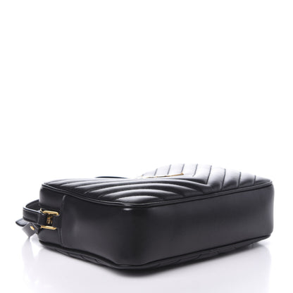 Saint Laurent Calfskin Matelasse Monogram Lou Camera Bag Black 5 of 16