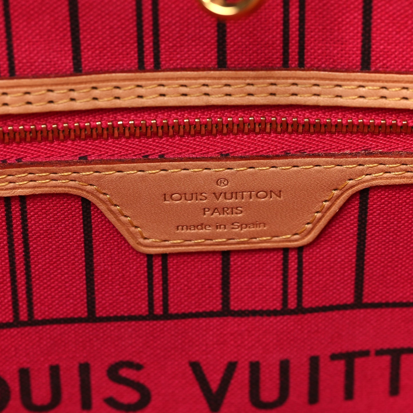 Monogram Bay Neverfull MM Rose Ballerine Poppy