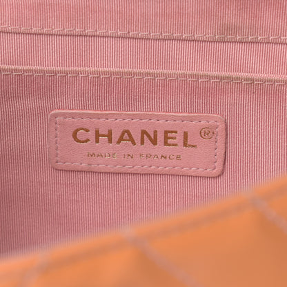 Chanel Patent Quilted East West Flap Rose 6 of 20