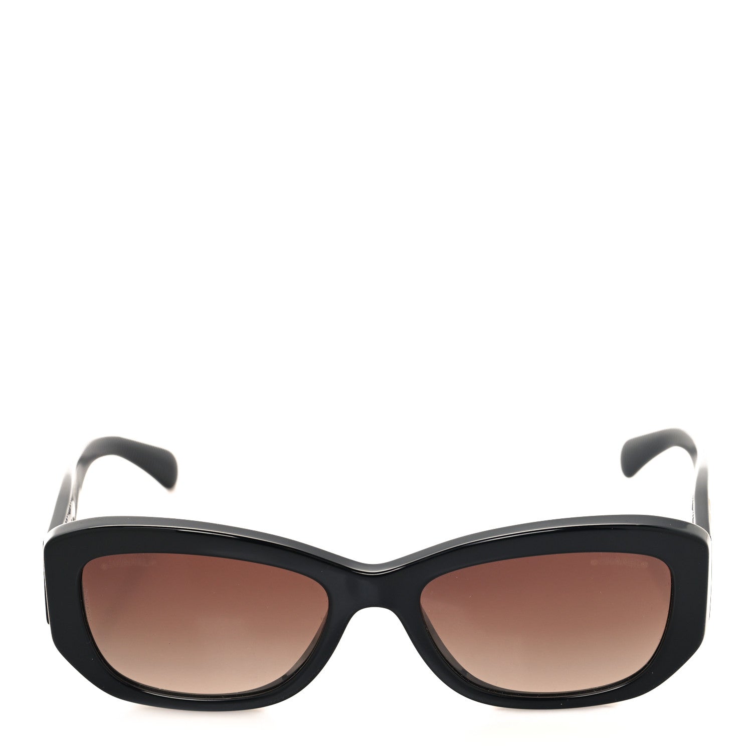Chanel Acetate Rectangle Sunglasses 5493 Black 2 of 7