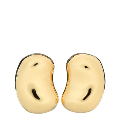 Tiffany 18K Yellow Gold 20mm Elsa Peretti Bean Design Clip-On Earrings 1 of 4