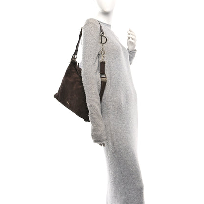 Christian Dior Suede Calfskin Medium Diorly Bag Chocolate 2 of 10