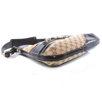 Gucci Monogram Hasler Shoulder Bag Ebony 4 of 7