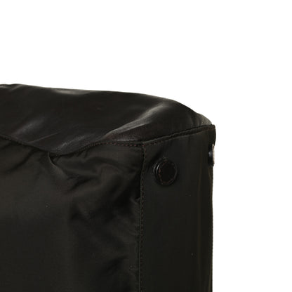 Prada Tessuto Nylon Soft Calfskin Tote Dark Brown 17 of 21