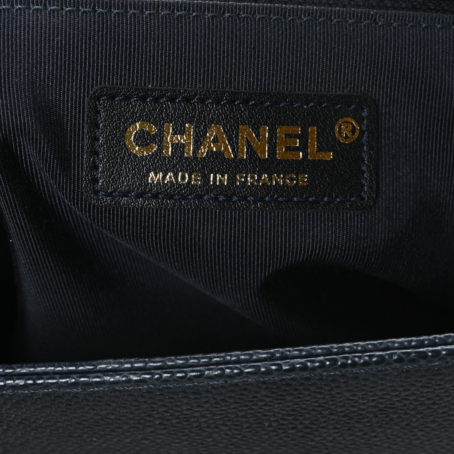 Chanel Caviar Quilted Large Boy Flap Blue 6 of 9