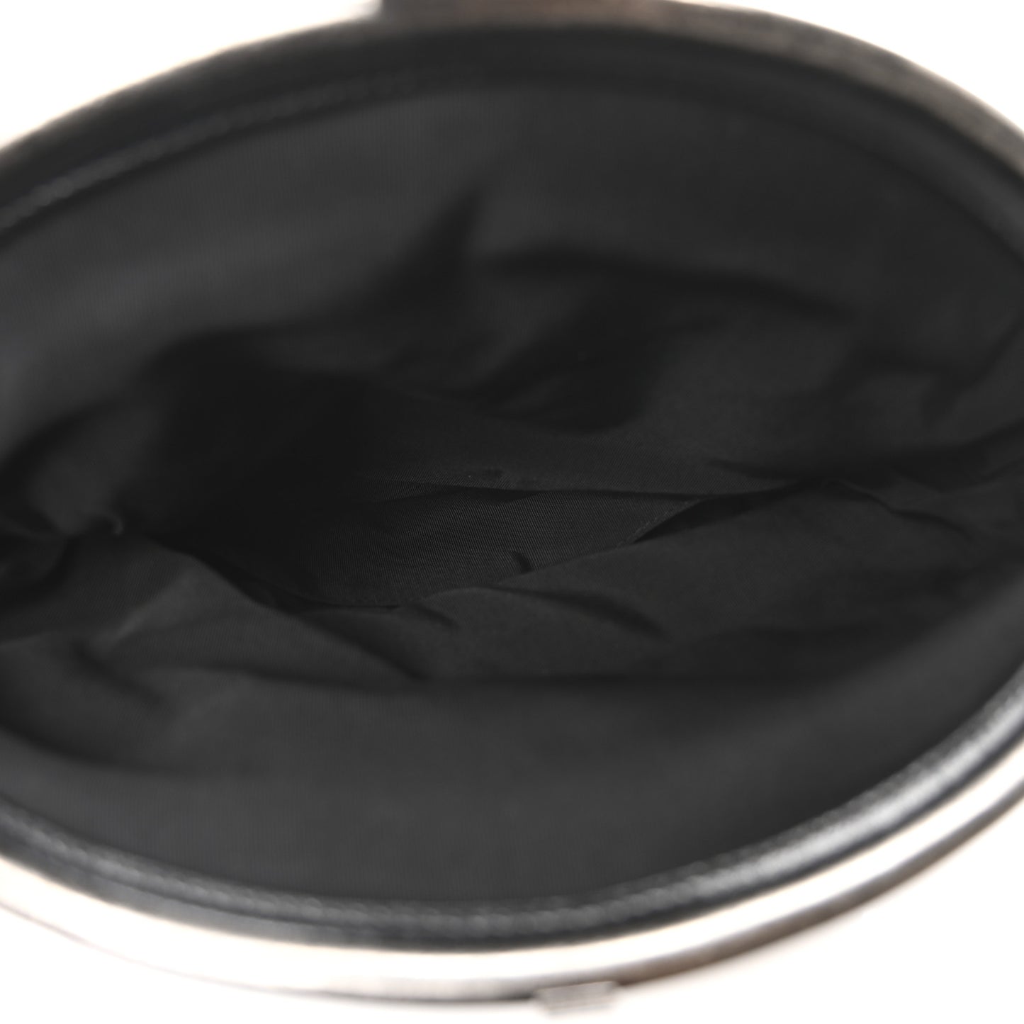 Lambskin Quilted Frame Clasp Flap Clutch Black