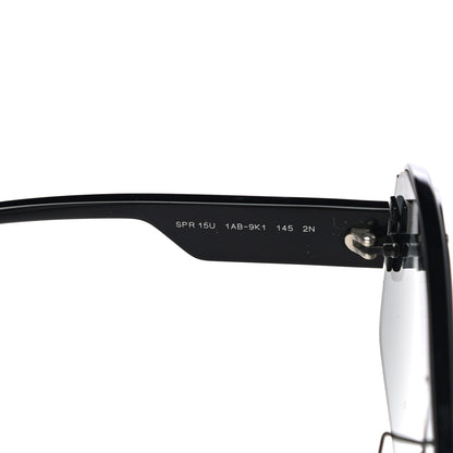 Prada Rectangular Sunglasses SPR 15U Black 6 of 7