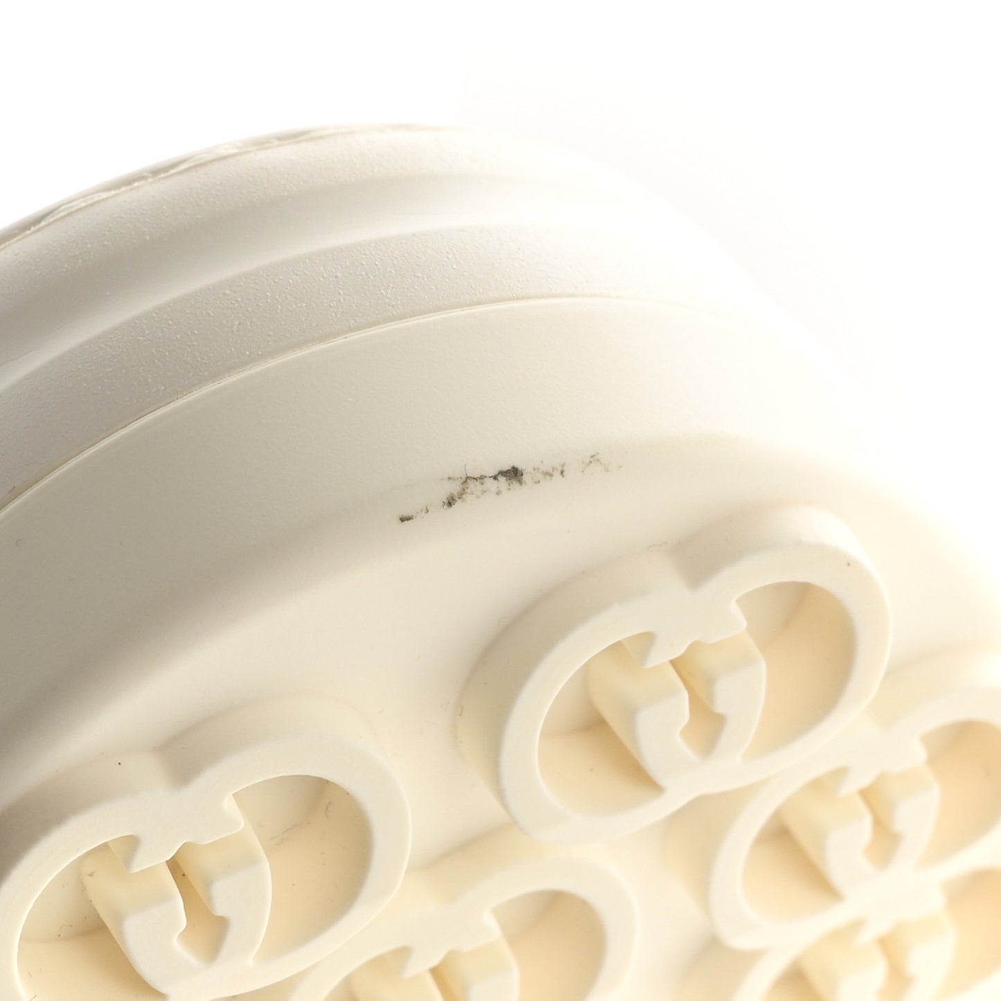 GG Monogram Womens 1977 Tennis Platform 52mm Sneakers 36.5 Great White Mystic White