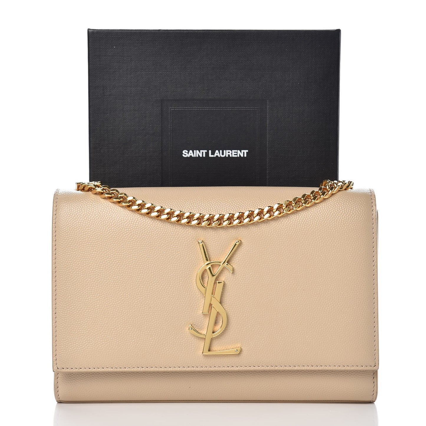 Grain De Poudre Small Monogram Kate Satchel Nude Powder