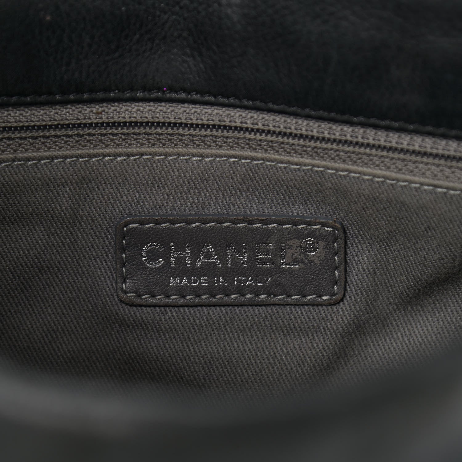 Chanel Iridescent Calfskin Glint Accordion Flap Black 6 of 17