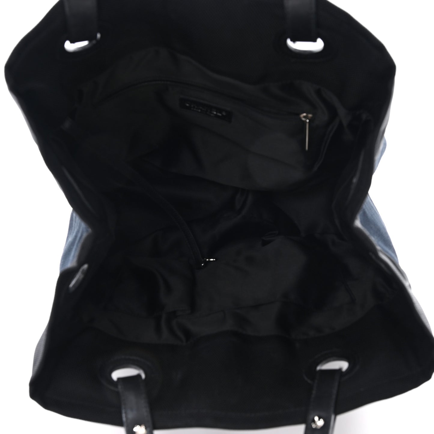 Lambskin Canvas CC Shopping Tote Black