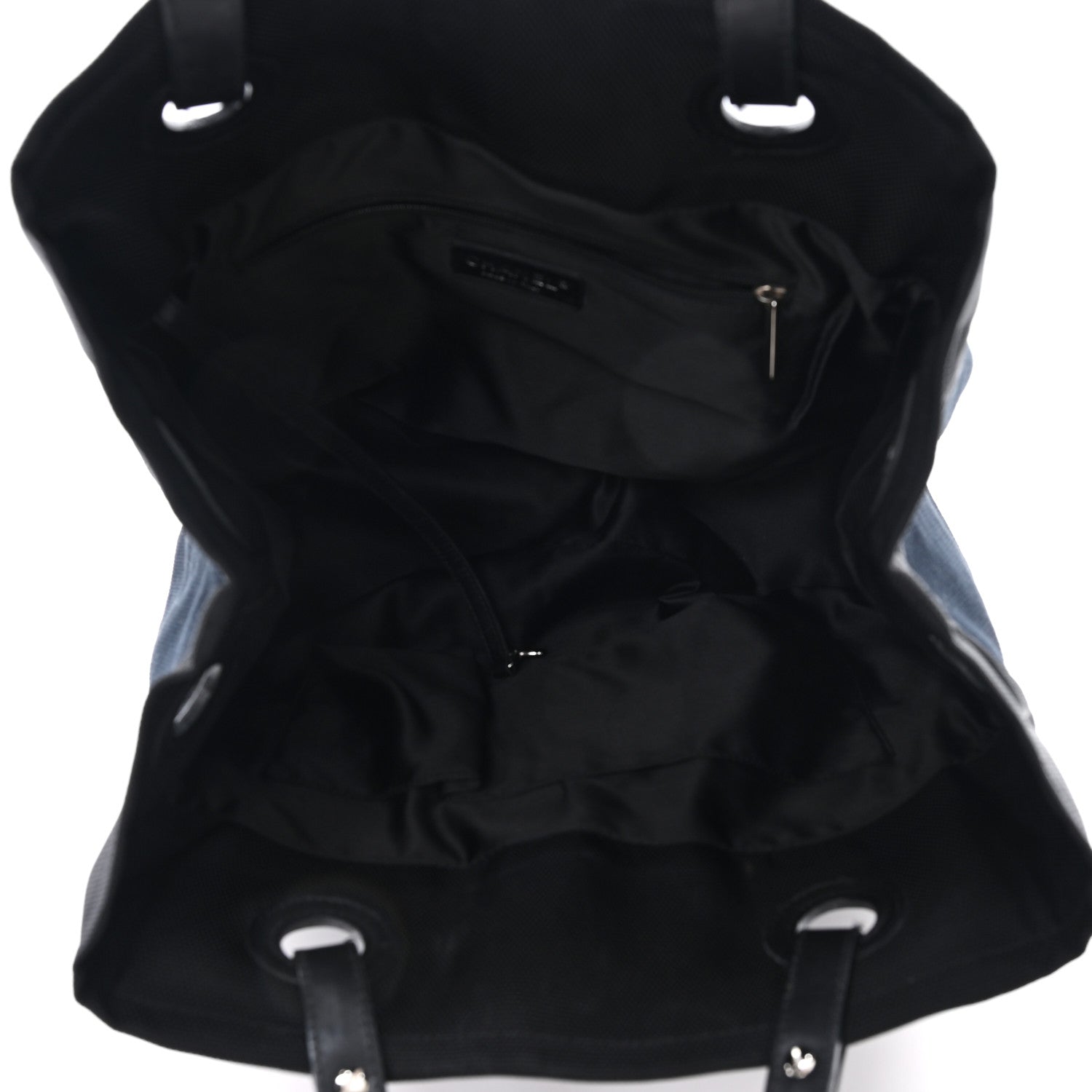 Chanel Lambskin Canvas CC Shopping Tote Black 5 of 13