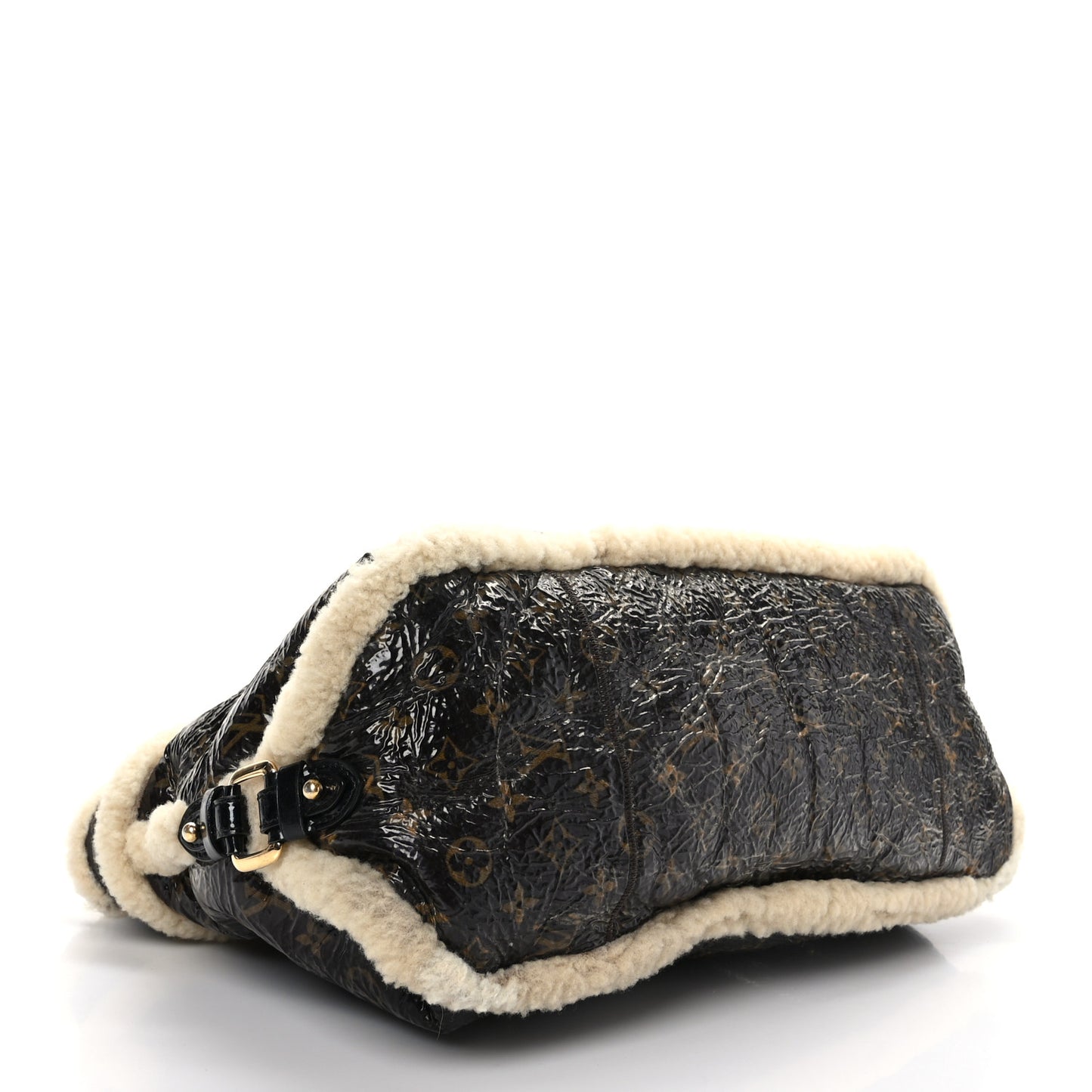 Patent Monogram Shearling Sac Thunder