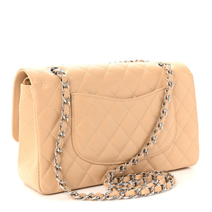 Chanel Caviar Quilted Medium Double Flap Beige Clair 3 of 10