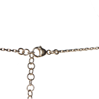 Chanel Crystal CC Pendant Necklace Gold Multicolor 4 of 5