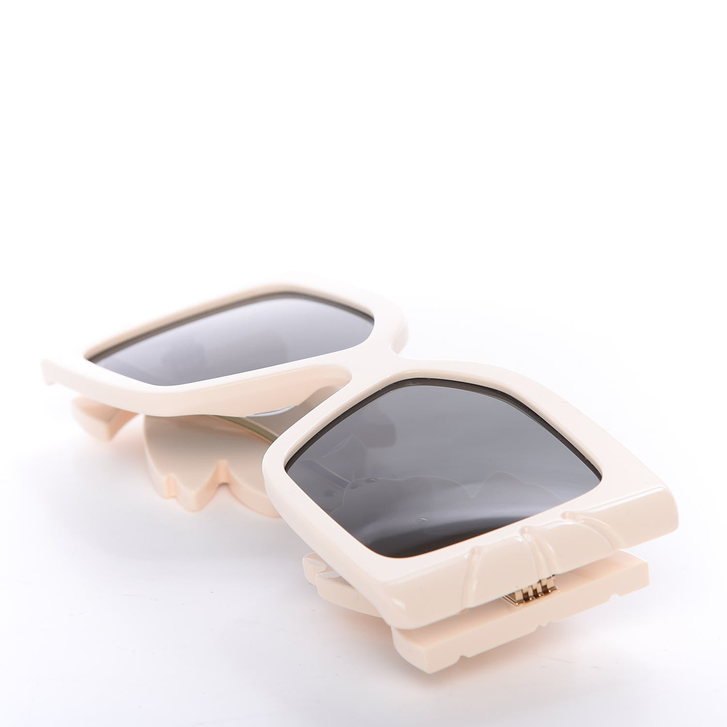 Gucci Acetate Square Frame Wing Sunglasses GG0535S Ivory 7 of 8