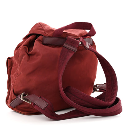 Prada Nylon Vela Small Backpack Rosso 3 of 15