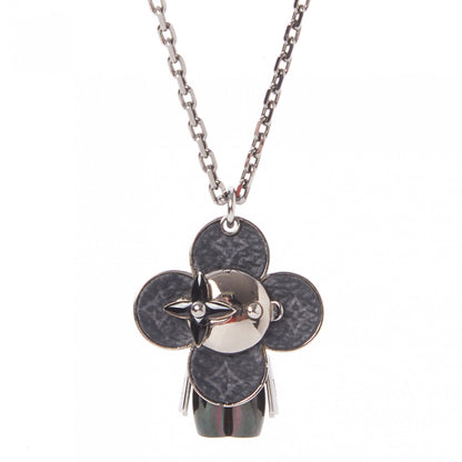 Louis Vuitton Monogram Eclipse Vivienne Pendant Necklace 3 of 6