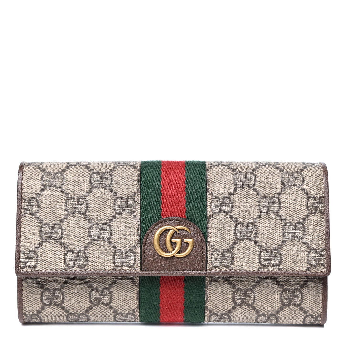 X DISNEY GG Supreme Monogram Web Three Little Pigs Ophidia Continental Wallet Beige New Acero