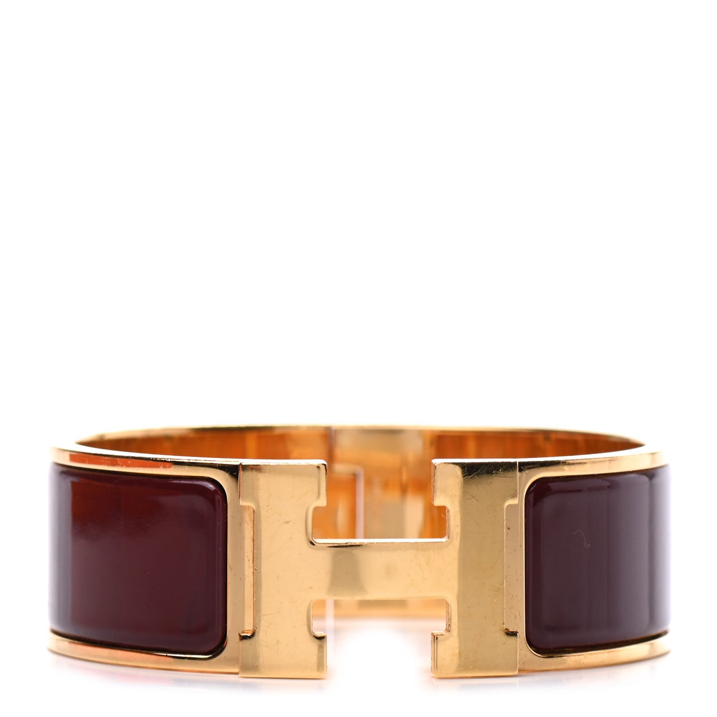 Enamel Wide Clic Clac H Bracelet PM Rouge H