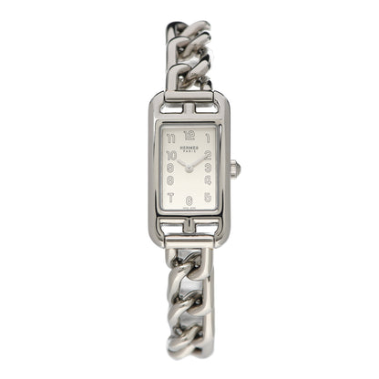 Hermes Stainless Steel 17mm Nantucket Quartz Watch 1 of 6