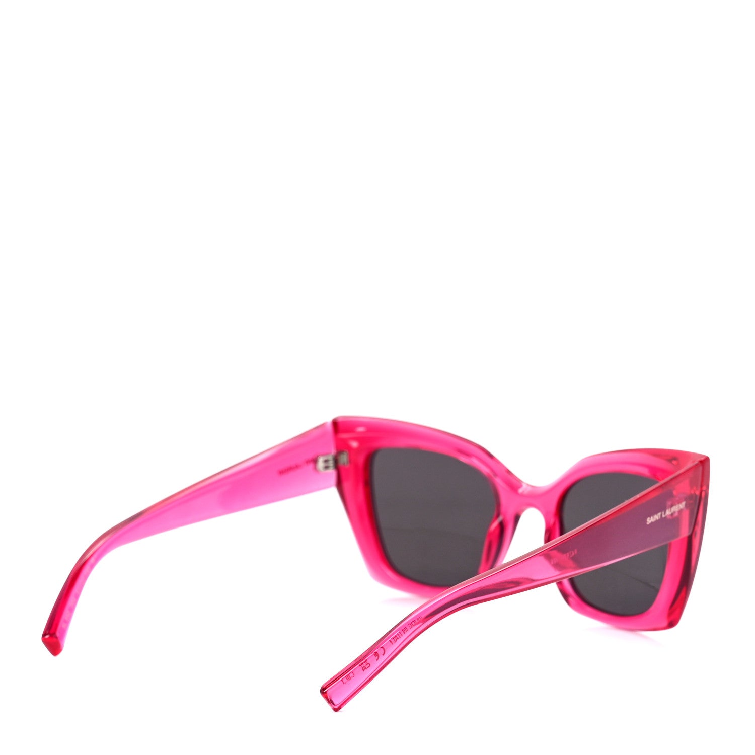 Saint Laurent Acetate Butterfly Frame Sunglasses SL552 Pink 4 of 8