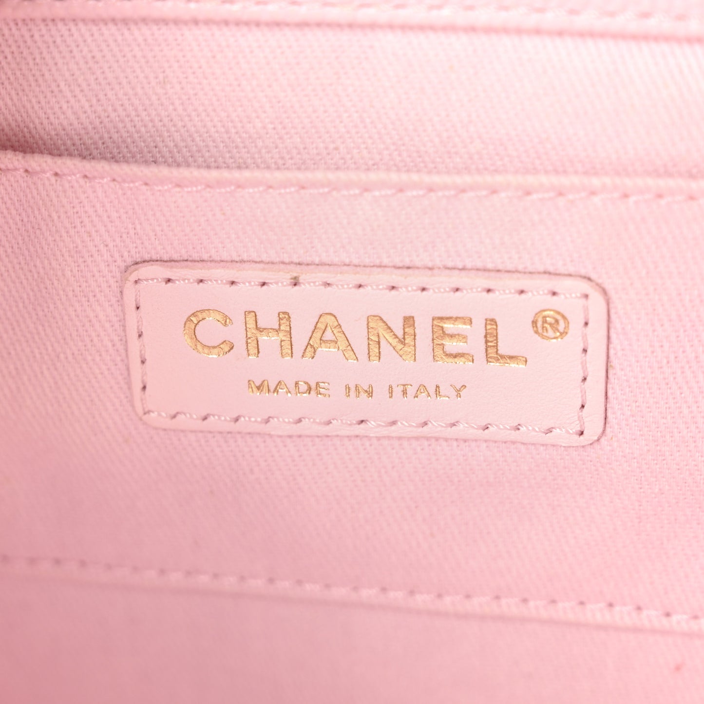 Caviar Quilted CC Pocket Bucket Bag Light Pink