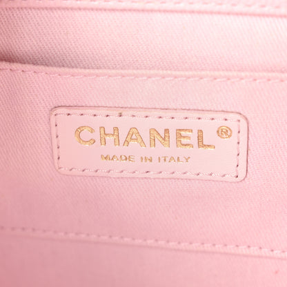 Chanel Caviar Quilted CC Pocket Bucket Bag Light Pink 6 of 10