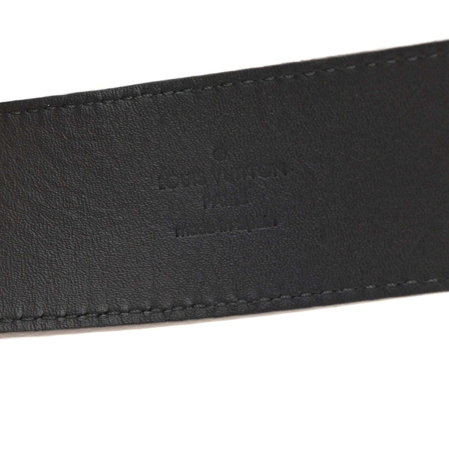 Suede Calfskin Mini Damier 40mm LV Initiales Belt 90 36 Grey