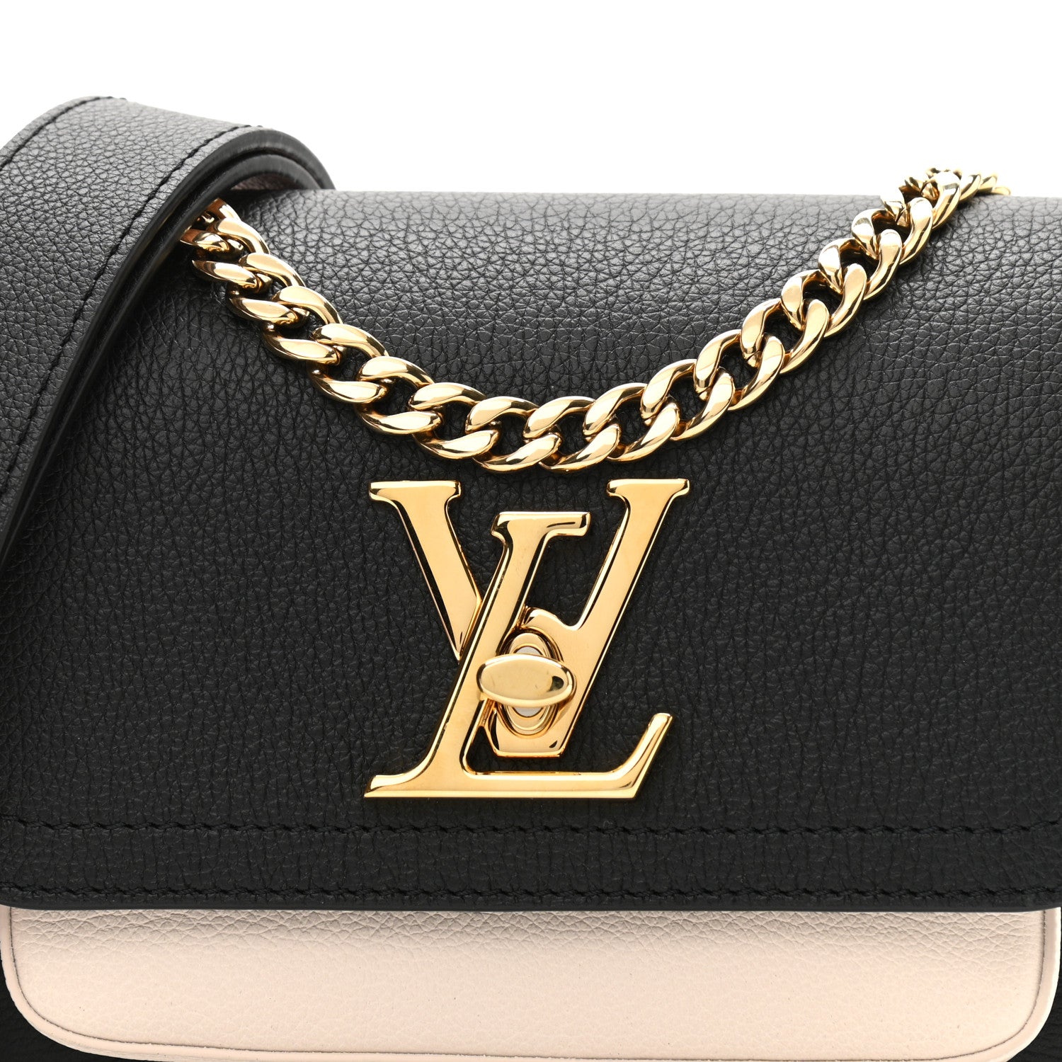 Louis Vuitton Grained Calfskin Lockme Tender Black 7 of 9